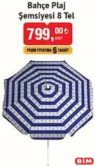 BAHÇE PLAJ ŞEMSİYESİ 8 TEL